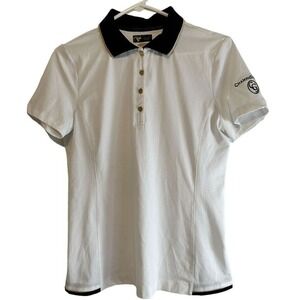 Greg Norman‎ Play Dry Polo Shirt Champions Gate Golf Athletic White S